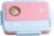Generisch Contenitore per il pranzo in acciaio , contenitori per alimenti, 26,4 x 19,3 x 7,3 cm, comodo contenitore portatile in metallo con coperchio ermetico e scomparti, per insalata, panino