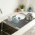 Silicone Dish Drying Mat, Eco-Friendly, Non-Slip Heat Insulation Kitchen Mat, Dish Drying Mat with Dense Drainage Grooves