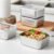 3 Pcs 316 Stainless Steel Food Storage Containers with Lid, 780ml, Airtight, Bento Lunch Containers, Kitchen Tray with Lid, Reusable Stackable Tray