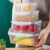 4 Pcs Airtight Food Storage Containers with Lids, BPA Free Plastic Kitchen Organizer, Stackable Food Prep Containers for Meal Prep, Pantry and Refrigerator, Clear