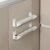 4 Pieces Kitchen Organizer Without Drilling, Wall Shelf with Adhesive for Cabinet, Space Saving for Aluminum Film, Plastic Wraps, Bags, Parchment Paper, Organization