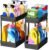 ARSTPEOE 2-Piece Kitchen Sink Organizer – 2-Tier Kitchen Shelf, Under Sink Unit with 8 Hooks, Bathroom Storage Organizer, Black