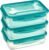 Amazon Basics Contenitori ermetici per alimenti da 1,2 litri con coperchio, Contenitori per alimenti in plastica senza BPA per frigorifero, congelatore, microonde e lavastoviglie, Trasparente
