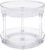 Amazon Basics Lazy Susan trasparente organizer girevole a 2 livelli – 23 cm