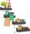 Avilia – Set 4 Ripiani Magnetici Organizer Cucina Nero per Frigo con Ganci Integrati, Facili da Applicare, Portaspezie Salvaspazio per Mantenere Barattoli, Spezie e Utensili Sempre Ordinati