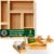Avilia Set 5 Organizer Multiuso in Bambù – Varie Misure – Divisori per Cassetti Cucina, Bagno o Scrivania – Pratici e Facili da Pulire – Salvaspazio Modulabili a seconda delle Esigenze