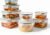 Baroni Home Set 16 Pezzi Contenitori per Alimenti in Plastica, 8 Contenitori e 8 Coperchi, Contenitori Ermetici Salvafreschezza Impilabili, per Microonde Lavastoviglie Frigorifero