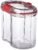 Contenitori per alimenti TATAY da 1 litro | Barattoli da cucina trasparenti | Chiusura ermetica | Impilabile | Plastica senza BPA | Lavabile in lavastoviglie | 9×15,5×13 cm, Rosso