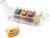 Contenitori per congelare alimenti,Organizer ermetico a 5 scomparti,Set di Contenitori per Alimenti da Congelatore | per Casa Frigo Campeggio Pranzo Preparazione Pasti Frutta Snack
