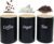 Contenitori per lattine da tè, 3 pezzi, 1200 ml, ermetici, porta chicchi di caffè, farina, zucchero, conservazione, sigillatura salvafreschezza, bancone da cucina, organizer per dispensa