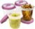 Contenitori per zuppe in plastica per congelatore da 350 ml con coperchi riutilizzabili, preparazione ermetica degli alimenti per microonde, zuppa fatta in casa, lavabili in lavastoviglie, coperchi per