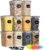 GoMaihe Set di 10 Contenitori per Alimenti in Plastica ermetici da 1,6 L con Coperchi, Senza BPA – Barattoli da Cucina per Pasta, Farina, Cereali, Nero