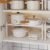HQahnekme Kitchen Shelves, Kitchen Organizer with Non-Slip Mat, Organizer for Kitchen/Bathroom/Table Top/Sideboard. (white)