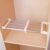 Hershii, Aste Estensibili in Metallo Fai-da-Te Tensionamento Scaffale Organizzatore Divisori Armadio Separato Cucina Bagno Armadio Avorio 40-60 cm/15,74-23,62 Pollici