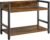 IBUYKE Portaspezie, Scaffale da Cucina a 2 Livelli da Bancone Organizzatore per Spezie per Cucina, Soggiorno, Bagno, Ufficio, Marrone Vintage TLJ002H