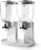 LACOR – 62596 Dispenser cereali, frutta secca, pasta e caramelle, doppio contenitore, due contenitori da 2 L, sistema girevole, senza BPA, 27 x 16,5 x 35 cm, Grigio