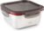 Lacor – 64614 Ecoinox Contenitore Quadrato, Acciaio Inossidabile 18/10, 1500 ml, Adatto a Microonde, Forno, Congelatore e Lavastoviglie, Ermetico, 4 Chiusure a Clip, Senza BPA