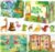 Libro Montessori 2 Pezzi per Bambini 1 2 3 4 5 Anni, Libro Tranquillo, Libro di Attività per Imparare Animali, Colori, Forme, Frutta, Verdura, Veicoli, Cibo e Dinosauri