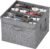 Lifewit Scarpiera Scatola Portaoggetti, Organizer per Scarpe Pieghevole, Divisori Regolabili con Coperchio Trasparente, Scarpiera con Supporto Inferiore e Maniglie Rinforzate, Grigio, 4-16 Paia