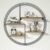 Mensola a Muro Scaffale a Muro Circolare in Metallo con Ripiani Portaspezie Rotondo Moderno in Design Industriale Decorazione Domestica per Cucina Camera da Letto Soggiorno Ufficio