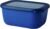 Mepal – Ciotola multipla rettangolare Cirqula – Contenitori in plastica con coperchio – Adatto come contenitore ermetico per frigorifero, microonde, congelatore – Ciotole da cucina – 1500 ml – Blu vivido
