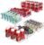 Mkitnvy Organizer per frigorifero, set di 6 contenitori per frigorifero impilabili, trasparente per frigorifero salvaspazio per cucina, congelatore, dispensa, armadietti, senza BPA