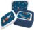 NERTHUS FIH 1328 Set di contenitori per il pranzo tripli impilabili per bambini, 3 contenitori, senza BPA, ideali per la scuola