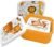 Nerthus FIH 1325 Set portapranzo per bambini triplo impilabile Lions, 3 contenitori, senza BPA, ideale per la scuola