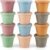 PandaEar Set di 12 Contenitori per Alimenti per Bambini in Silicone, Contenitori Riutilizzabili per Piccoli Snack da 120 ml per il Congelatore con Coperchi Ermetici a Prova di Perdite