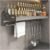 Portaspezie Da Muro, Portaspezie Senza Forare Il Muro, Portaspezie Con Portarotolo E Ganci, For La Cucina Porta Spezie(30CM)