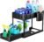 Puricon Organizer per lavello da cucina a 2 livelli, organizer multiuso sotto il lavello per cucina e bagno (Nero, 1)