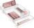 Radikor Organizer per cassetti da 12 pezzi, organizer per cassetti in plastica trasparente in 4 dimensioni, divisori per cassetti impilabili per bagno, cucina, trucco