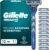 Regolabarba da uomo Gillette Mach3, lamette a mano libera, 1 manico e 12 lamette da 3 lame, risciacquo facile, con gel lubrificante, fino a 15 rasature con 1 testina