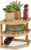 Relaxdays HLP Organizer angolare per Cucina Naturale 25,5 x 25,5 x 25,5 cm, Bambù