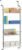 Relaxdays Mensola da Bagno Cromata, Mensola per Doccia, Metallo, Organizer da Parete per Cucina, HLP: 112 x 45 x 23 cm, Argento