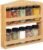 Relaxdays Portaspezie in Legno, 10 Barattoli di Vetro, Coperchio Forato e Chiusura a Vite, da Parete e da Tavolo, Bambù, Naturale