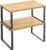 SONGMICS Spice Rack, Set of 2 Expandable Kitchen Organizers, Stackable Kitchen Shelf, Metal and Engineered Wood, Ink Black and Natural Beige KCS02NB