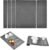 Scolapiatti 40 x 60 cm | Tappetino scolapiatti pieghevole in diatomite | Assorbe il 150% del proprio peso | 3 in 1 (pavimento/metà/supporto) | Asciugatura rapida (Grigio a nido d’ape A)