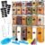 Set Contenitori Alimentari per Cereali, 24 Pezzi Ermetici, Senza BPA, per Pasta, Farina, Zucchero, Plastica con Coperchi con Etichette, Cucchiaio