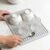 Silicone Dish Drying Mat 40x30cm Heat Resistant Non-Slip Dish Drying Mat for Dishes Cups and Pans Easy Clean for Sink Refrigerator (Grey)