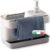 Snips Organizer per Lavello Cucina 3 in 1 con Dosatore Detersivo Piatti 400 ml, Porta Spugna e Porta Strofinacci, Set Salvaspazio 21 x 12 x 18 cm, Made in Italy