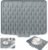Tappetino scolapiatti in silicone grigio, tappetino scolapiatti da cucina 40 x 32,5 cm con beccuccio di scarico, tappetino pieghevole antiscivolo in silicone, resistente al calore per stoviglie, frutta, verdura