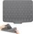 Tappetino scolapiatti in silicone, tappetino scolapiatti assorbente, tappetini scolapiatti da cucina per cucine, lavelli e bagni (grigio)