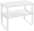 WOLTU Set di 2 ripiani da cucina, portaspezie impilabili, organizer da cucina, ripiani autoportanti in MDF per armadietti, 34 x 19,5 x 15,5 + 34 x 18,5 x 12,5 cm, bianco