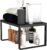 YunNasi Scaffale impilabile in metallo Scomparti per mobili Portaspezie Organizer Piatti Mensola per bagno (1 pezzo, M: 30 x 20 x 15 cm)