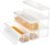 ZENFUN Contenitori per Pasta con Coperchi Set di 6 Contenitori Ermetici per Bacchette per Spaghetti Rettangolari Sigillati per Frigorifero, Dispensa da Cucina, 7,6 x 30,5 x 7,6 cm, Senza BPA