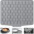 Zocipro Tappetino scolapiatti in silicone 40 x 32,5 cm, Tappetino per lavello da cucina antiscivolo, Tappetino antigoccia con scarico inclinato, per lavelli da cucina, Piani di lavoro del bagno