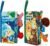 hahaland Libri in Stoffa per Bambini 2 Pezzi – Morbidi Libri della Giungla con Code di Animali, Libro interattivo sensoriale per Bambini, Libro tattile per il Tempo della Pancia 0 6 12 Mesi