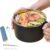 isolata – Pentola ermetica per pasta, contenitore in metallo di alta qualità con coperchio sicuro, doppia parete portatile, contenitore ad alta capacità, contenitore per zuppe in acciaio