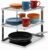 joeji’s Kitchen Scolapiatti salvaspazio oscillante per la cucina Ripiani salvaspazio Cucina per mobili Piatti angolari 25 x 25 x 19 cm Argento